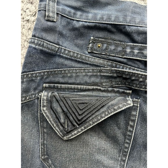 Vintage Y2K Rocawear Baggy Straight Fit Denim Jeans Dark Blue Mens Size 36‎ - Picture 9 of 16